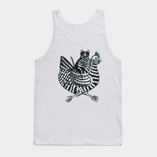 Skellie Cat Chicken Ride Tank Top